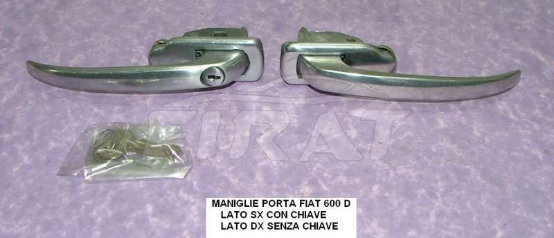 MANIGLIA PORTA + CHIUSURA BAULE FIAT 127 - 128